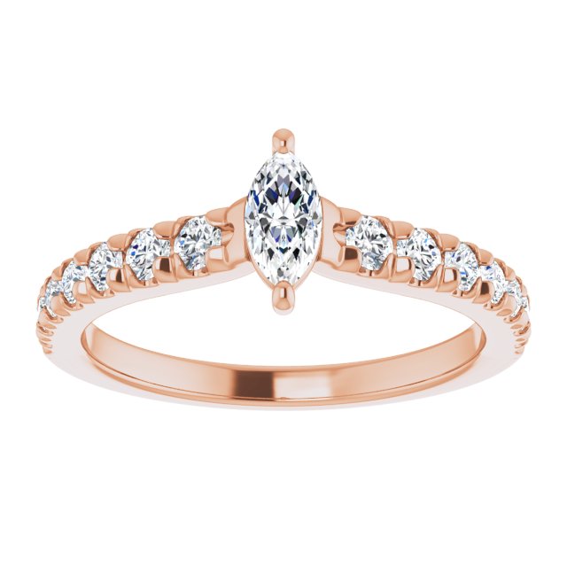 marquise-14K Rose gold
