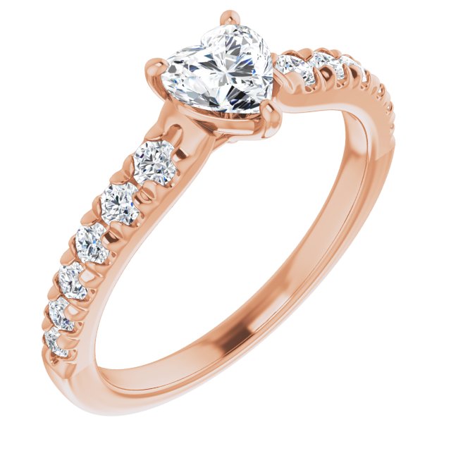 heart-18K Rose gold