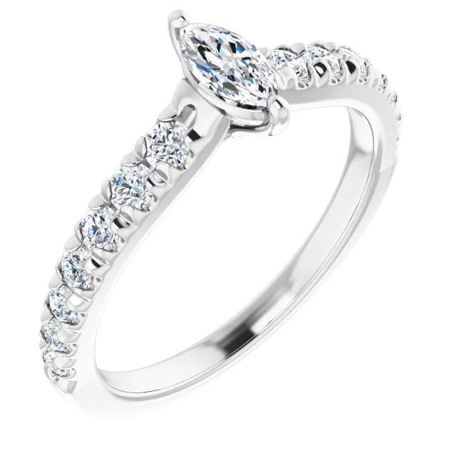 marquise-14K White gold