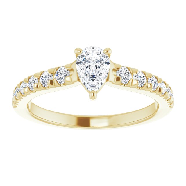 pear-10K Yellow gold