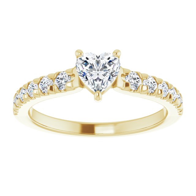 heart-14K Yellow gold