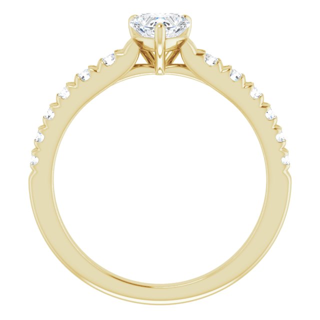 heart-10K Yellow gold
