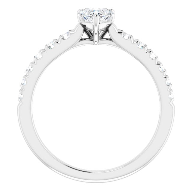heart-14K White gold