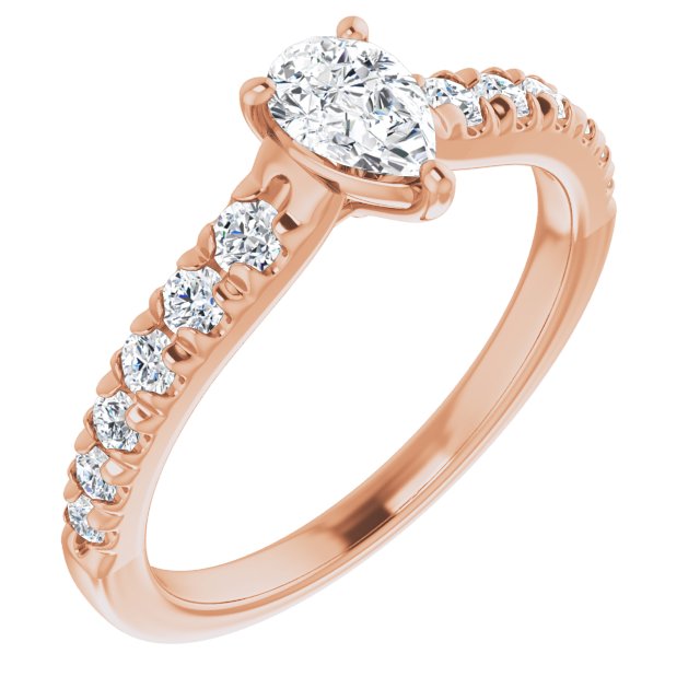 pear-14K Rose gold