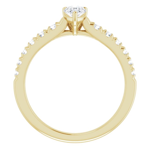 pear-14K Yellow gold