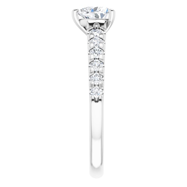heart-14K White gold