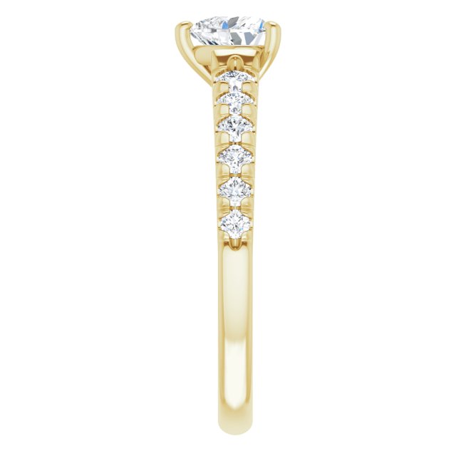 heart-10K Yellow gold
