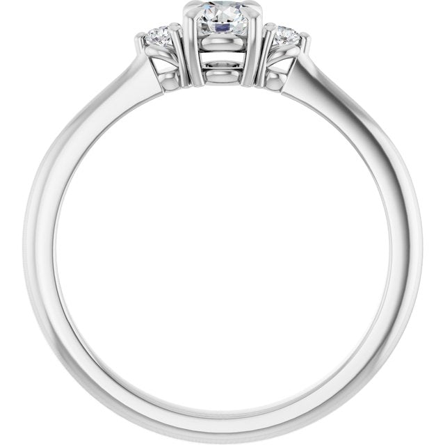 round-14K White gold