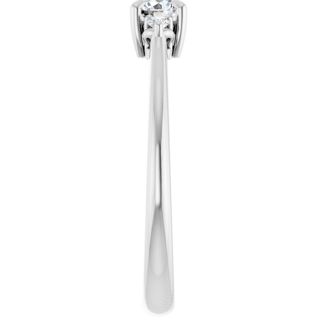 round-14K White gold