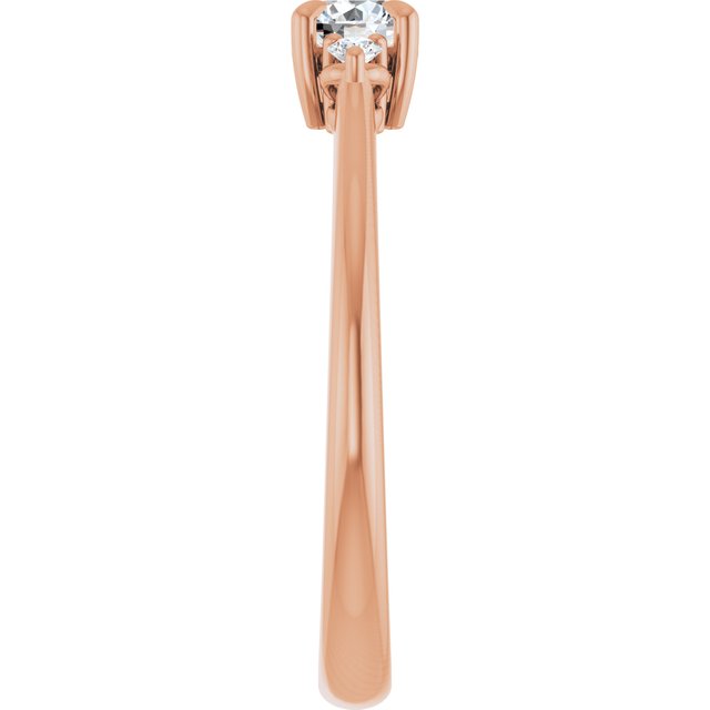 round-10K Rose gold