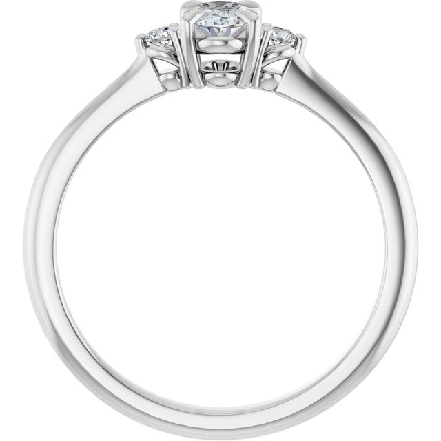 oval-10K White gold