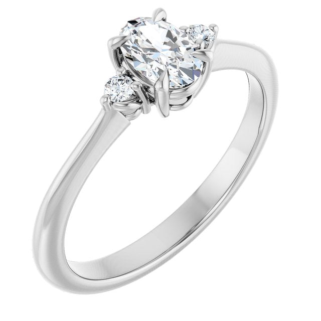 oval-10K White gold
