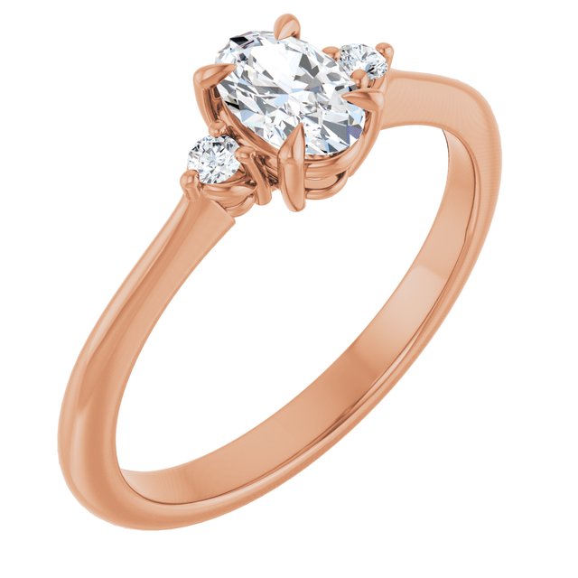 oval-18K Rose gold