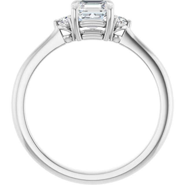 asscher-14K White gold