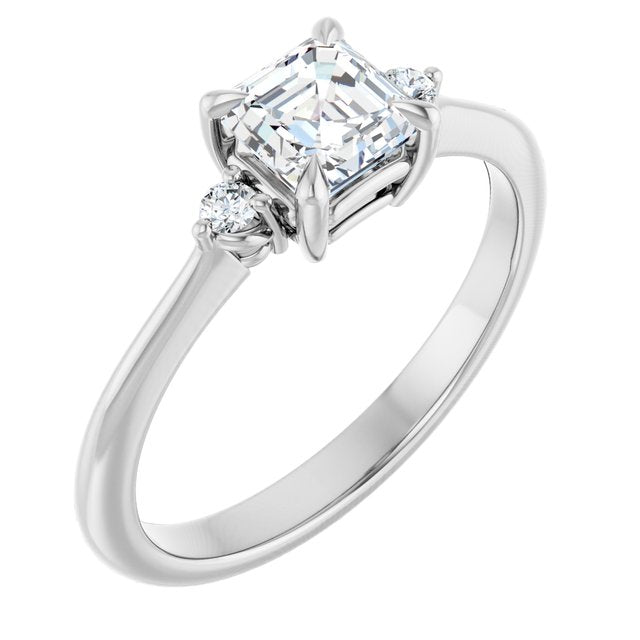 asscher-10K White gold