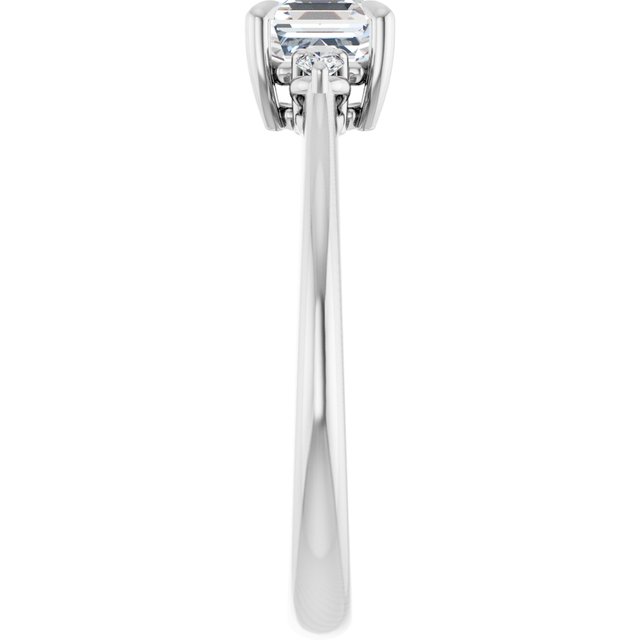 asscher-10K White gold