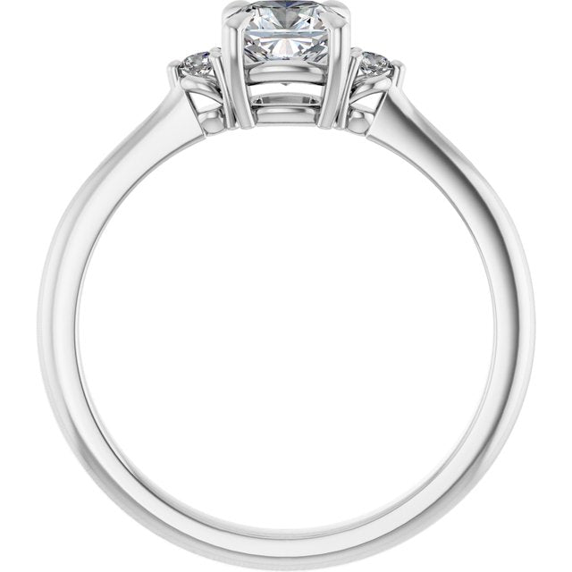 cushion-10K White gold