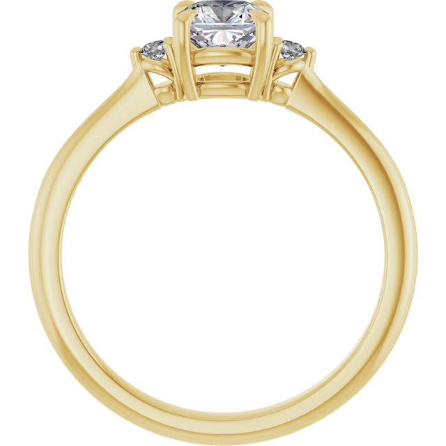 cushion-10K Yellow gold