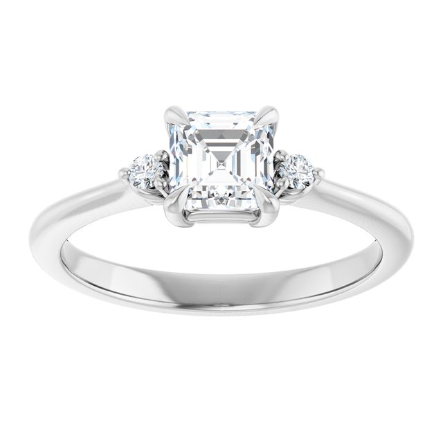 asscher-10K White gold