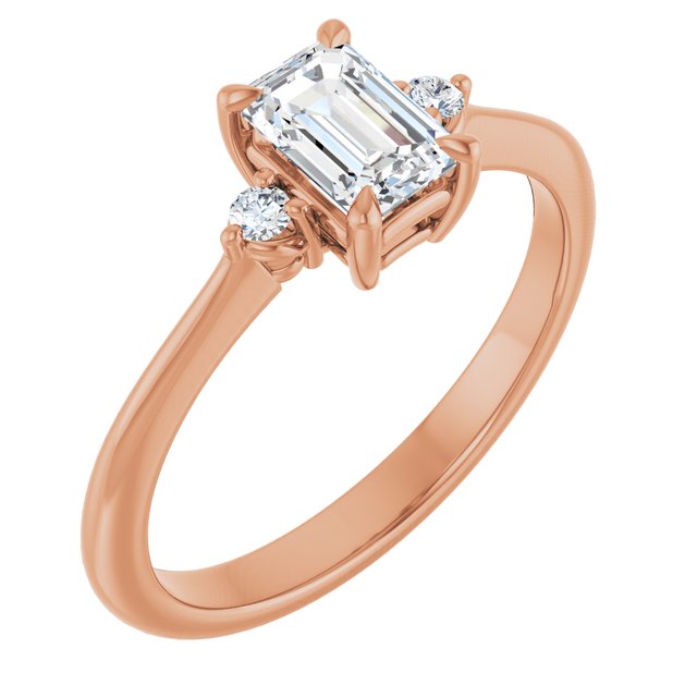 emerald-10K Rose gold