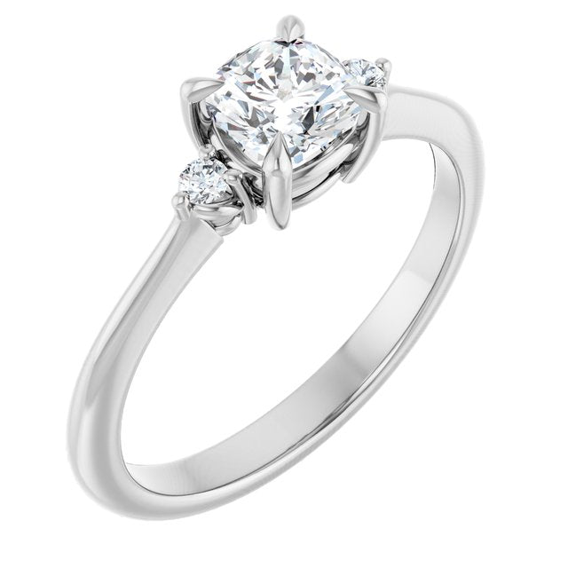 cushion-10K White gold