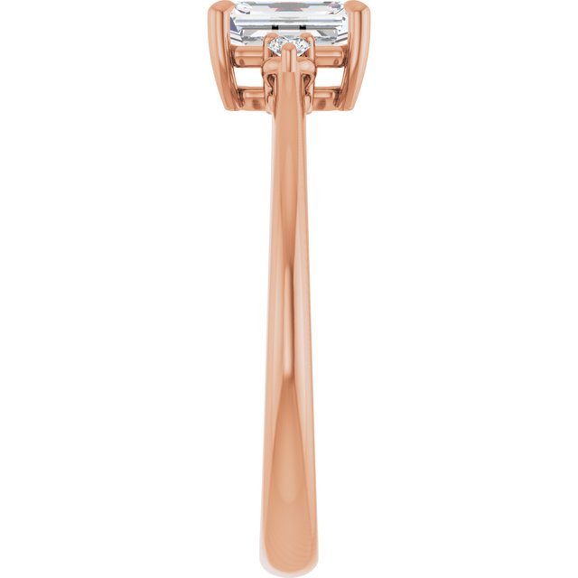 emerald-14K Rose gold