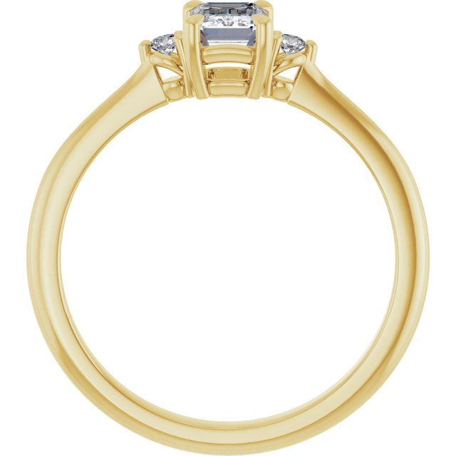 emerald-10K Yellow gold