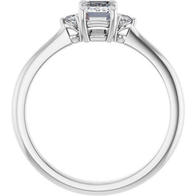 emerald-14K White gold