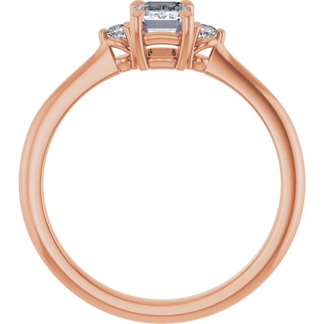 emerald-10K Rose gold