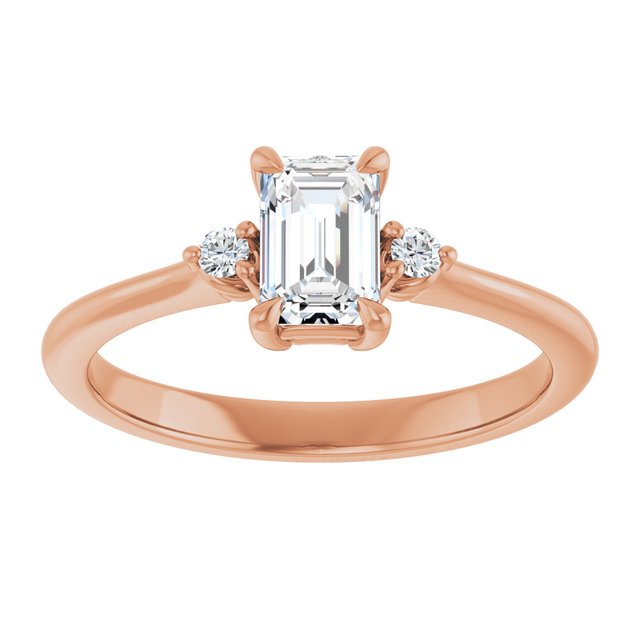 emerald-18K Rose gold