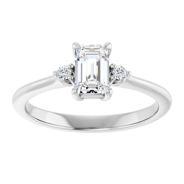 emerald-14K White gold