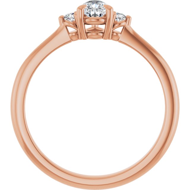 pear-18K Rose gold