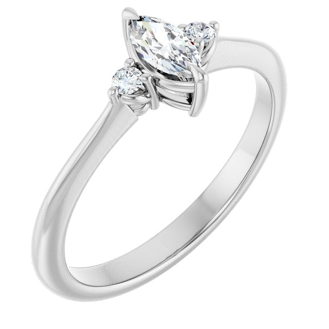marquise-14K White gold