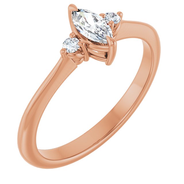 marquise-14K Rose gold