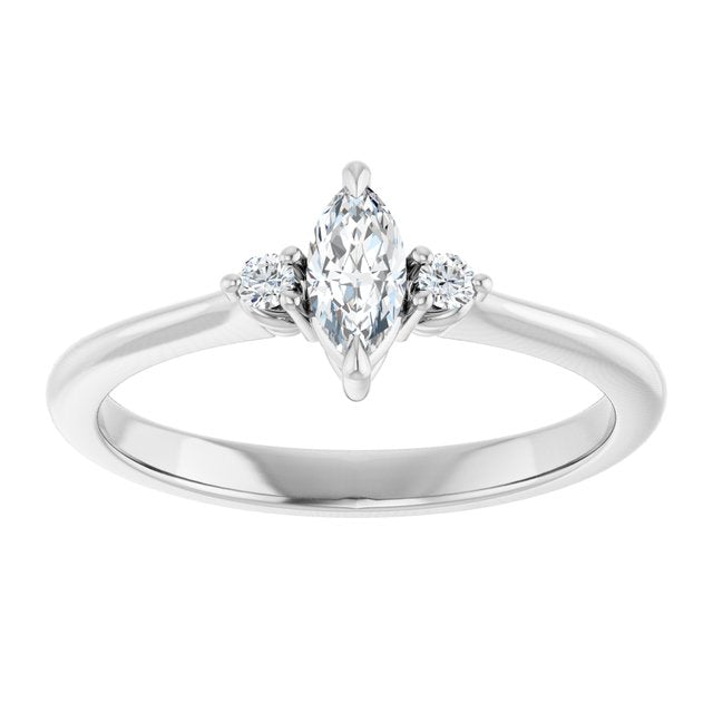 marquise-14K White gold