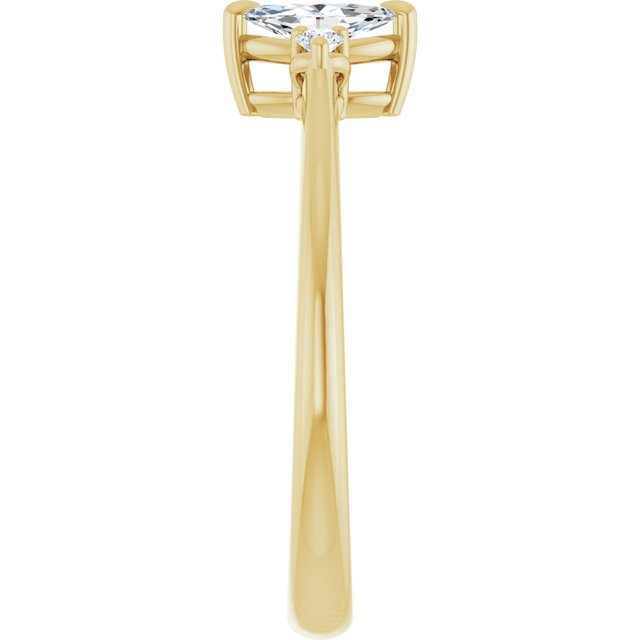marquise-10K Yellow gold