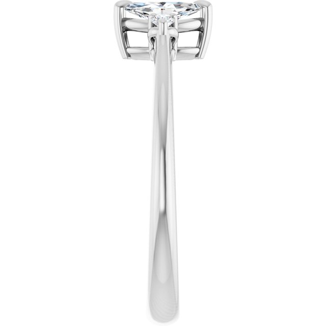 marquise-10K White gold
