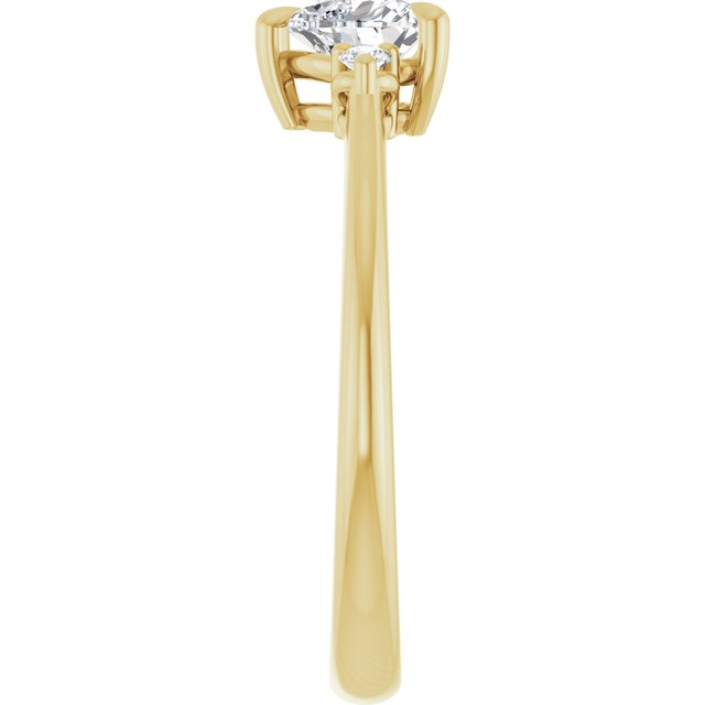 heart-10K Yellow gold