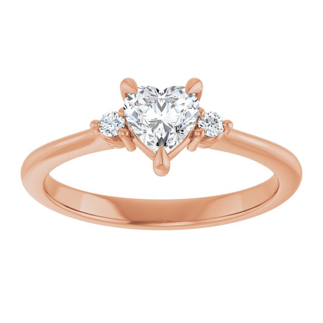 heart-10K Rose gold