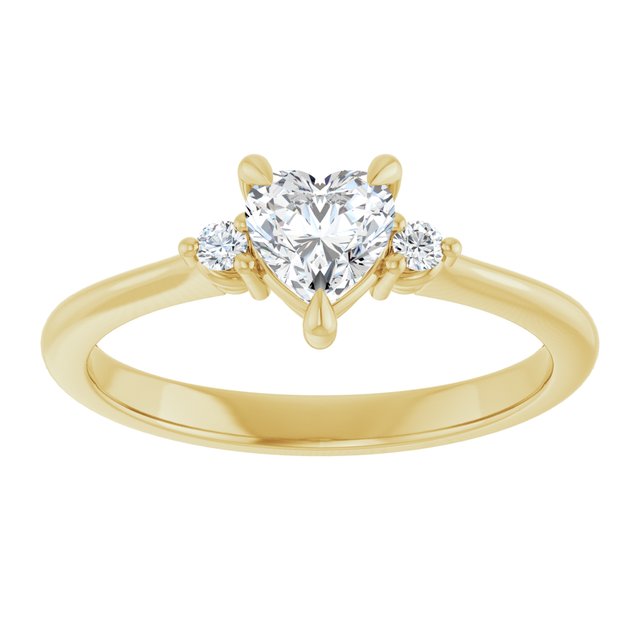 heart-14K Yellow gold