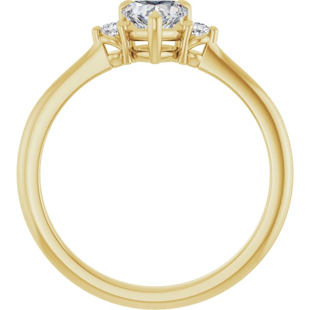 heart-14K Yellow gold