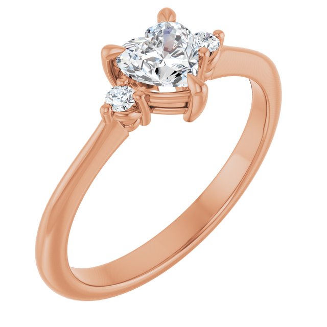 heart-10K Rose gold