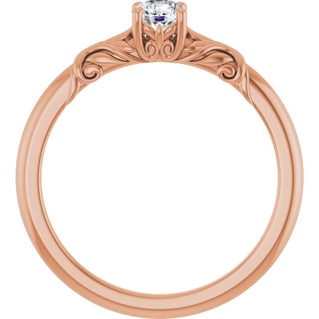 round-10K Rose gold