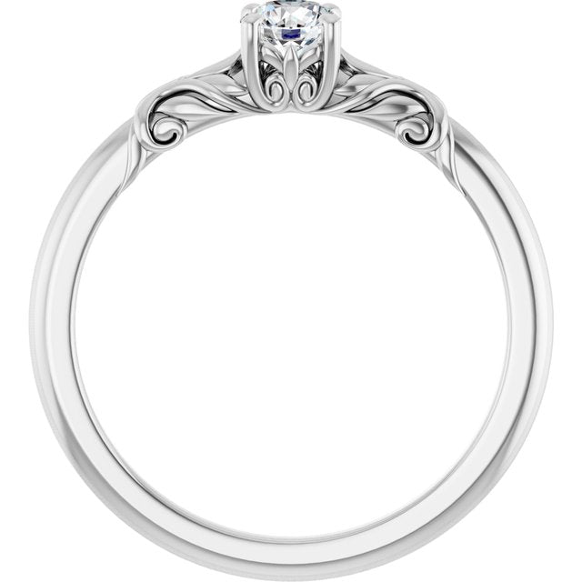 round-18K White gold