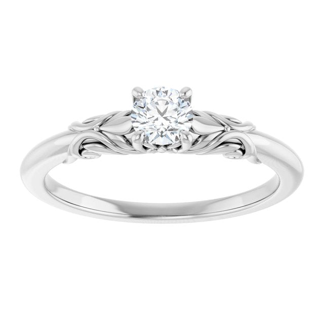 round-18K White gold