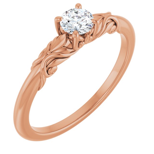 round-10K Rose gold