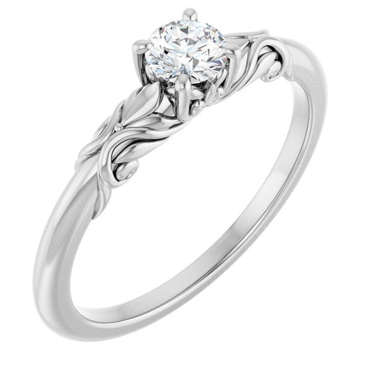 round-10K White gold