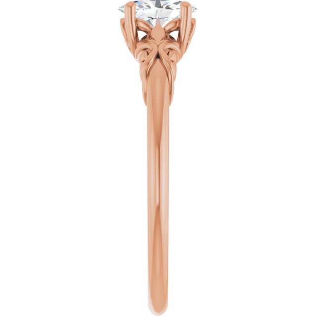 oval-14K Rose gold