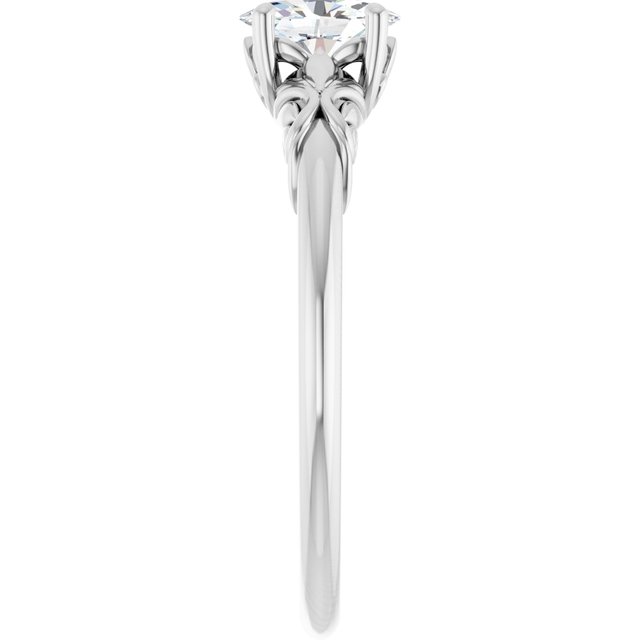 oval-14K White gold