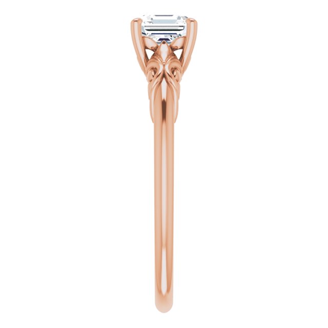 asscher-18K Rose gold